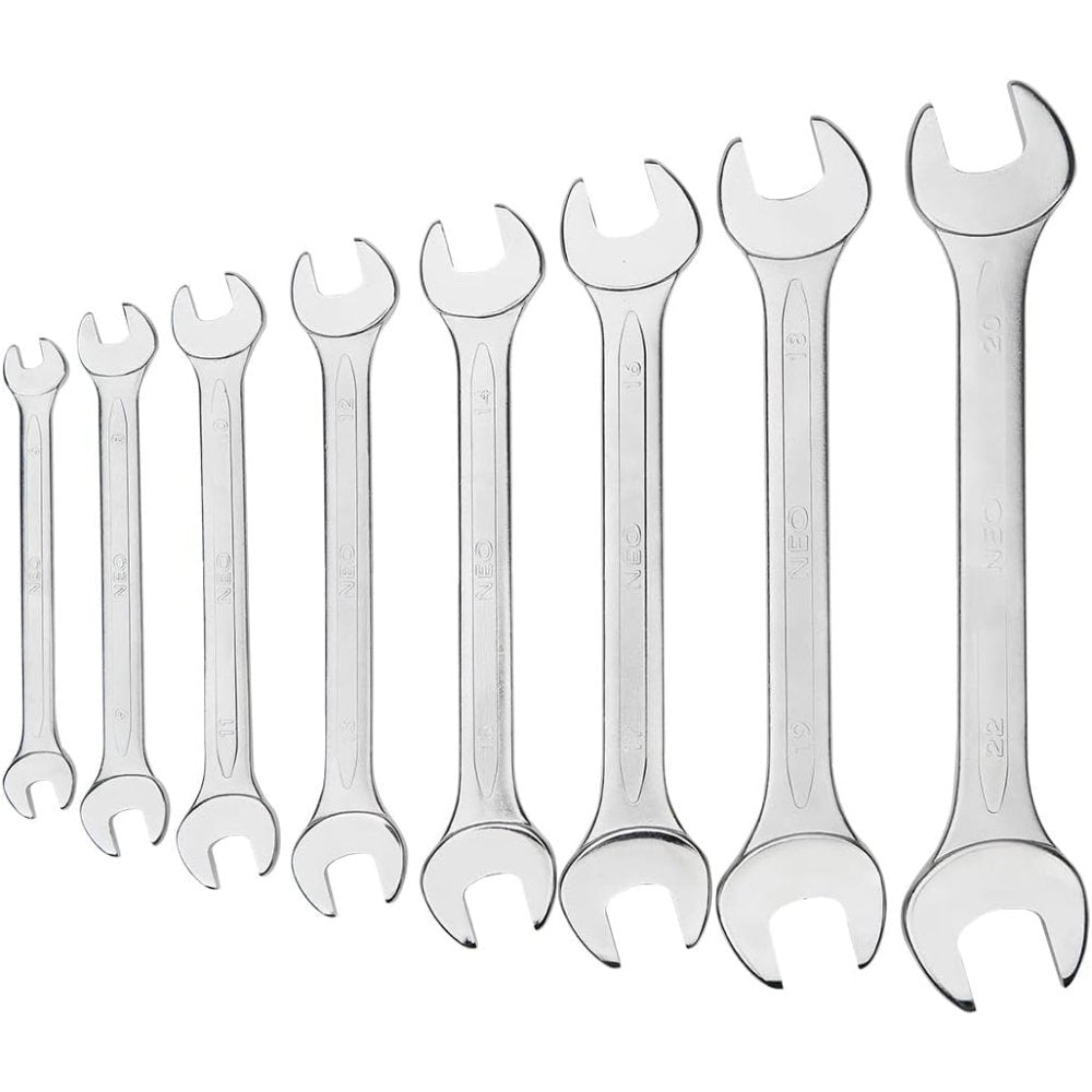 Topex 09-851 chiavi a forchetta a doppia 6-22 mm, 8 pezzi ass ds