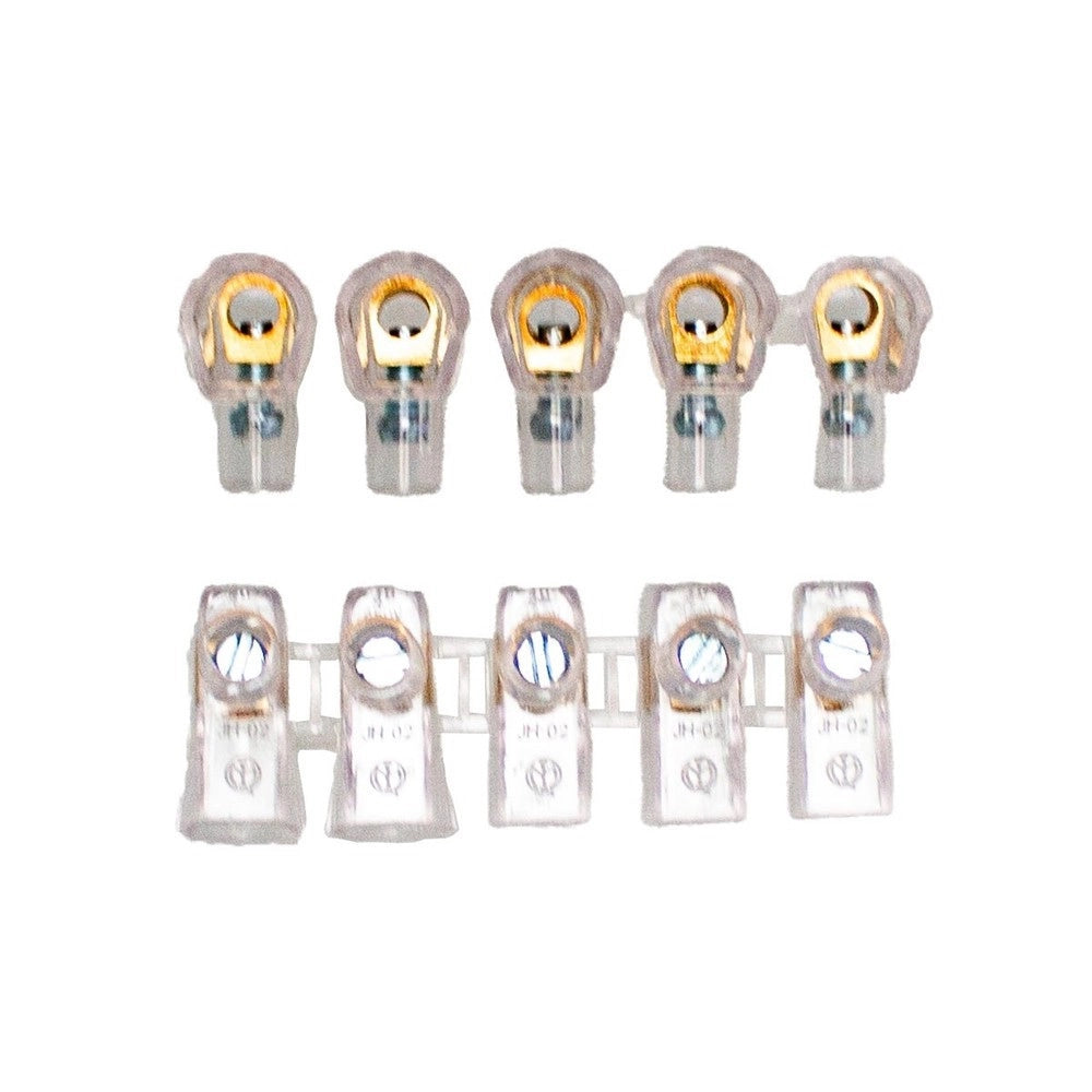 Trade Shop - Morsetti Unipolari Terminali Morsettiera 2 Stecche Da 5 Pezzi Sezione 4mm² 83318 -