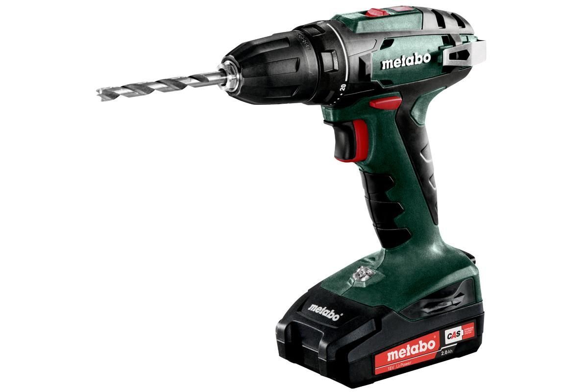 Metabo BS 18 1600 Giri/min Senza chiave 1,3 kg Nero, Verde