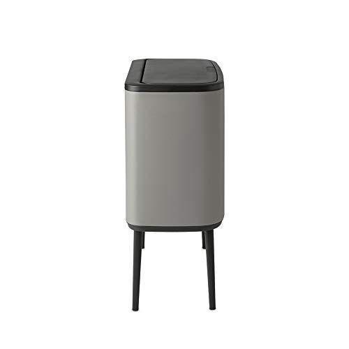 Brabantia afvalemmer Bo TouchBin Mineral Concrete Grey, 3 x 11 L