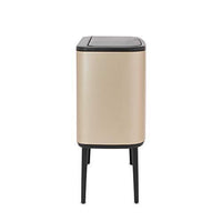 Brabantia afvalemmer Bo Touch Bin champagnekleur, 3 x 11 L