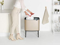 Brabantia POUBELLE 11+23L CHAMPAGNE
