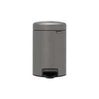 Brabantia 126260 bidone per la spazzatura 3 L Rotondo Plastica Grigio