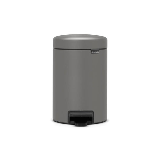 Brabantia 126260 bidone per la spazzatura 3 L Rotondo Plastica Grigio