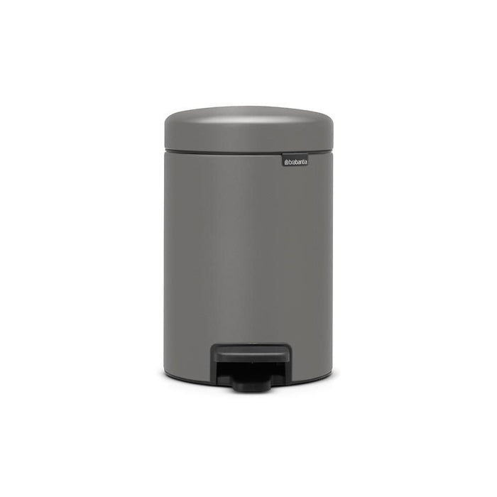 Brabantia 126260 bidone per la spazzatura 3 L Rotondo Plastica Grigio