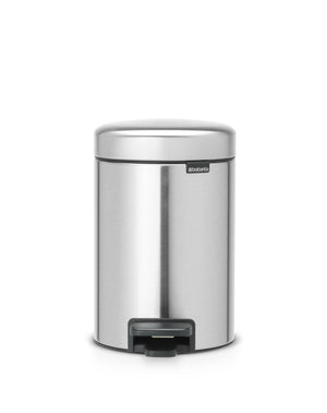 Brabantia Pedal Bin newIcon Rotondo Acciaio spazzolato