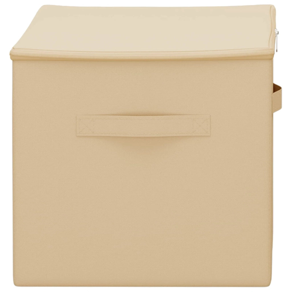 Scatola di Stoccaggio 6 pz Crema 55 x 35 x 32 cm CFW2645665