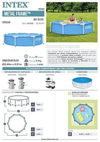 Intex Piscina Piscina Metal Frame 244x51cm