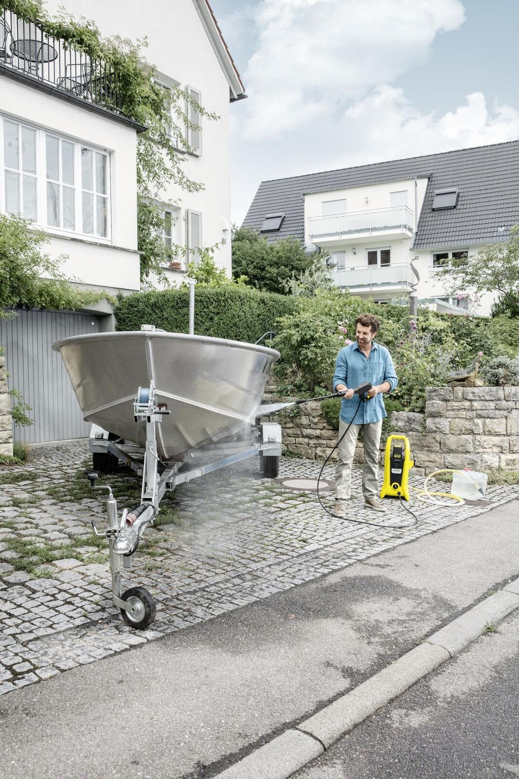 Kärcher K 2 Battery idropulitrice Compatta Batteria 340 l/h Nero, Giallo