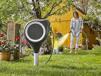 Gardena RollUp Avvolgitubo da terra Automatico Nero, Grigio