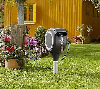 Gardena RollUp Avvolgitubo da terra Automatico Nero, Grigio
