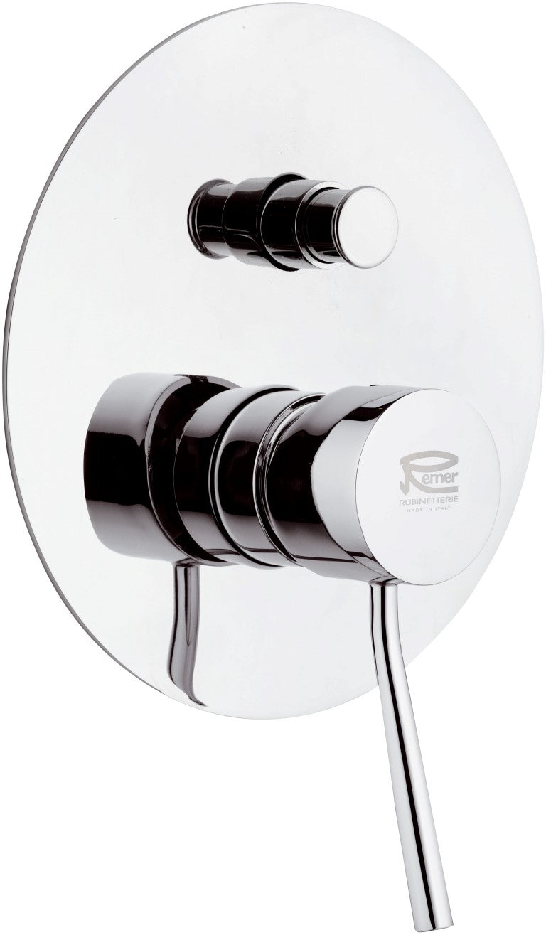 Rubinetto da incasso con deviatore per vasca/doccia serie minimal