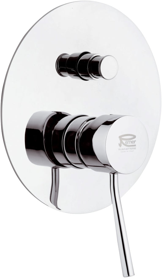 Rubinetto da incasso con deviatore per vasca/doccia serie minimal