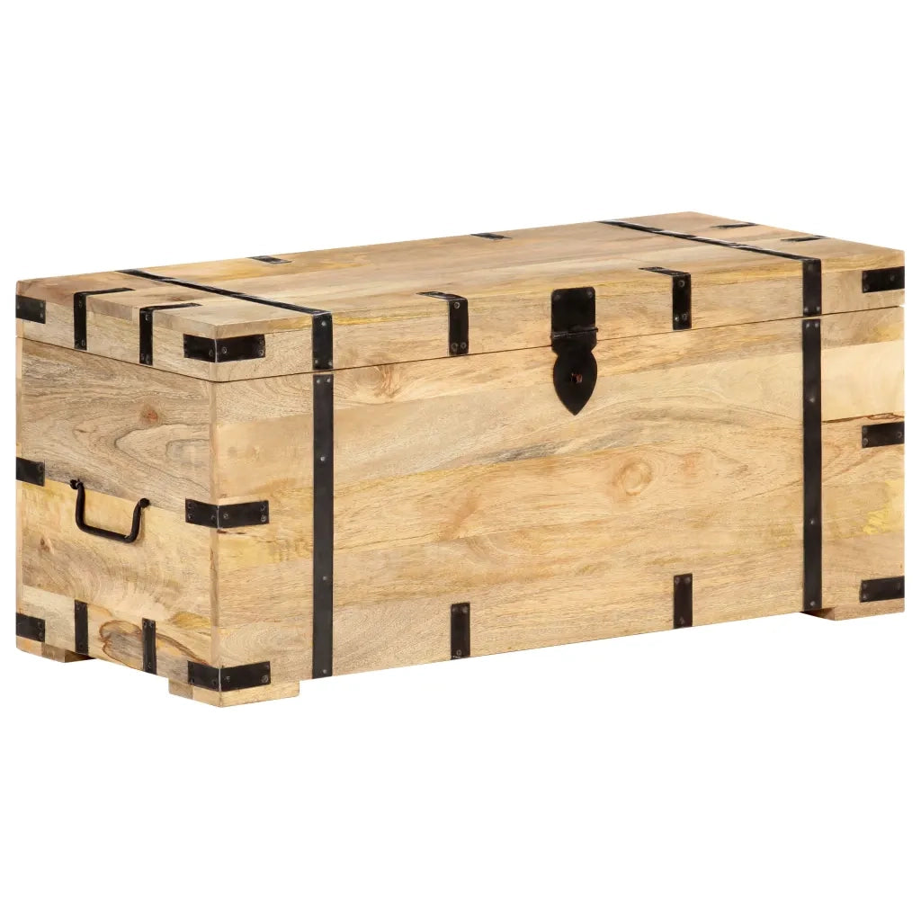 Baule 90x40x40 cm in Legno Massello di Mango cod mxl 51565