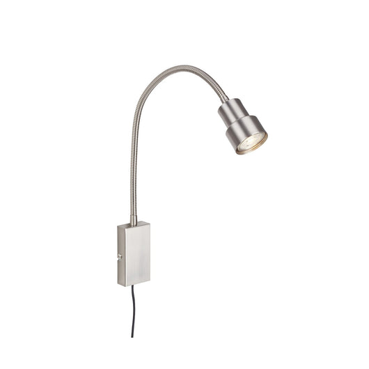 Applique Moderna Tusi Metallo Nichel Satinato 1 Luce Gu10 3000K