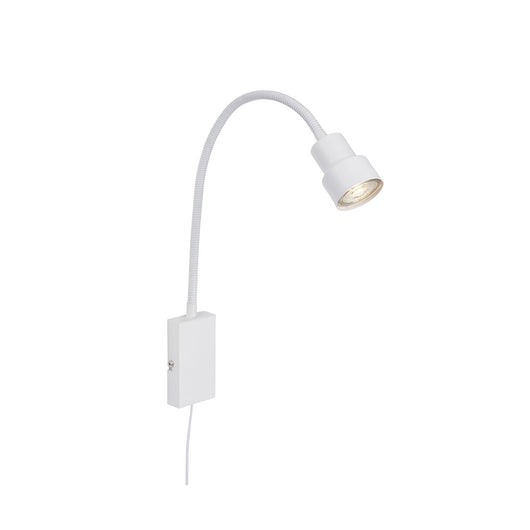 Applique Moderna Tusi Metallo Bianco 1 Luce Gu10 3000K