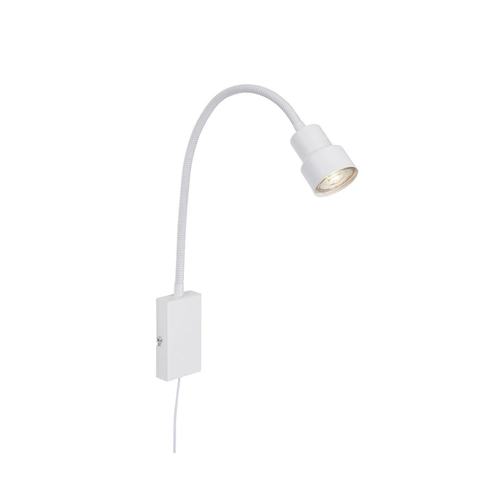 Applique Moderna Tusi Metallo Bianco 1 Luce Gu10 3000K