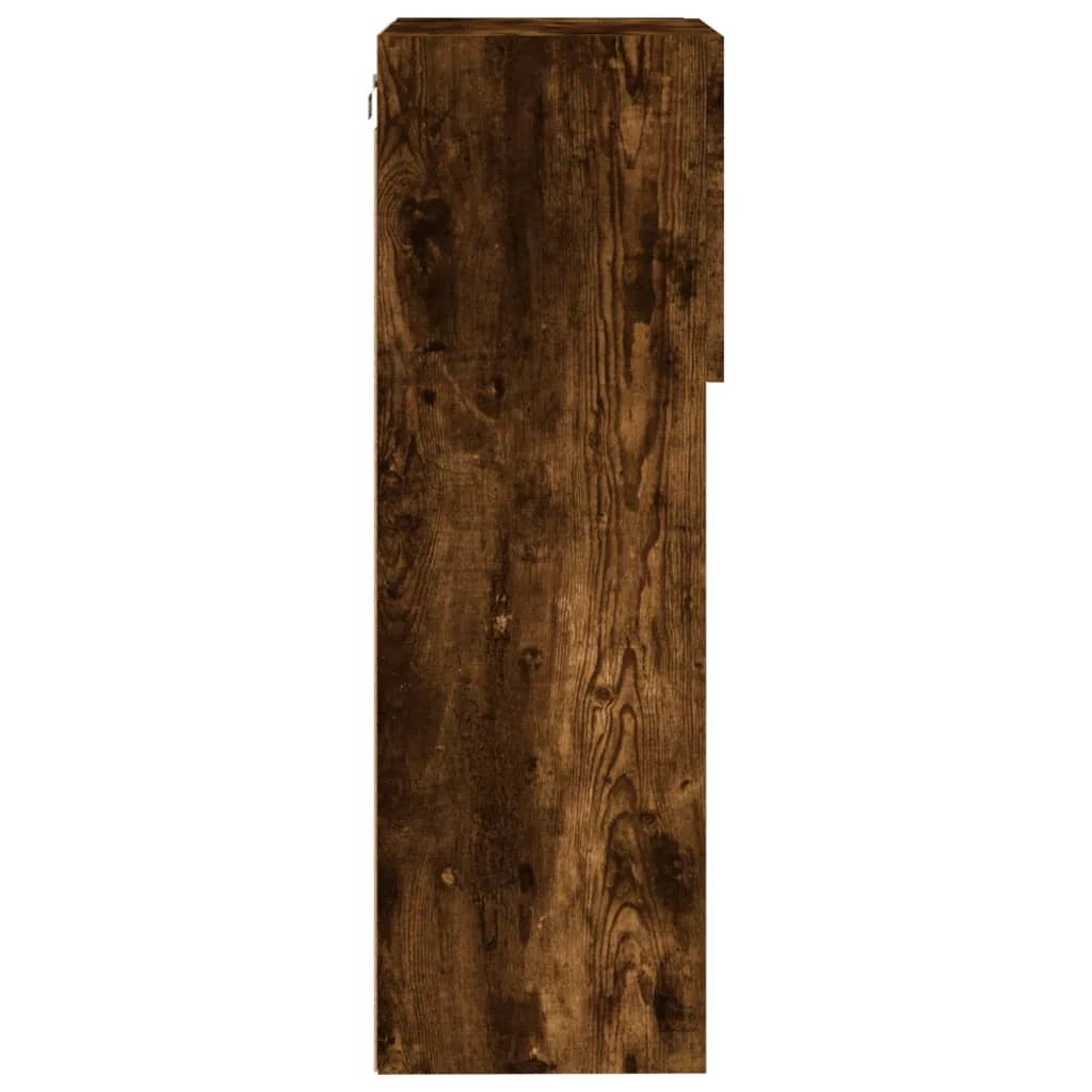 Mobile TV multimediale mensola TV credenza mobile TV per sala da pranzo soggiorno camera da letto con luci a LED rovere affumicato 40,5 x 30 x 90 cm marrone 02_0026742