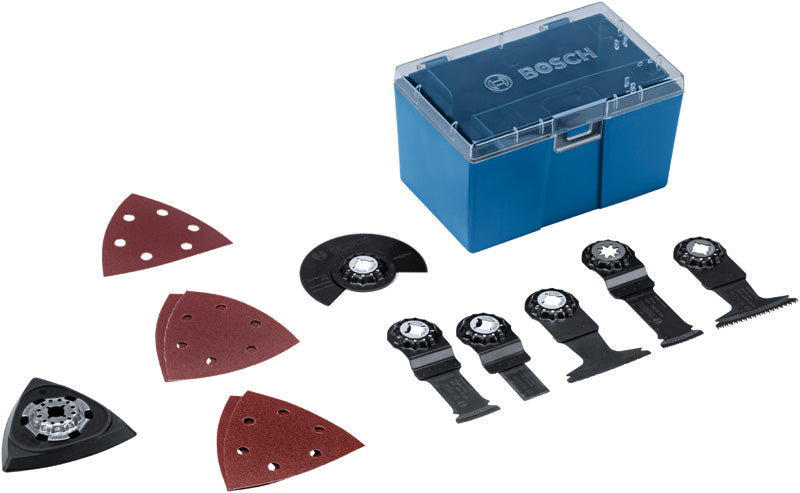 Utensile multifunzione Bosch a batteria 12V con batterie e accessori GOP 12V-28