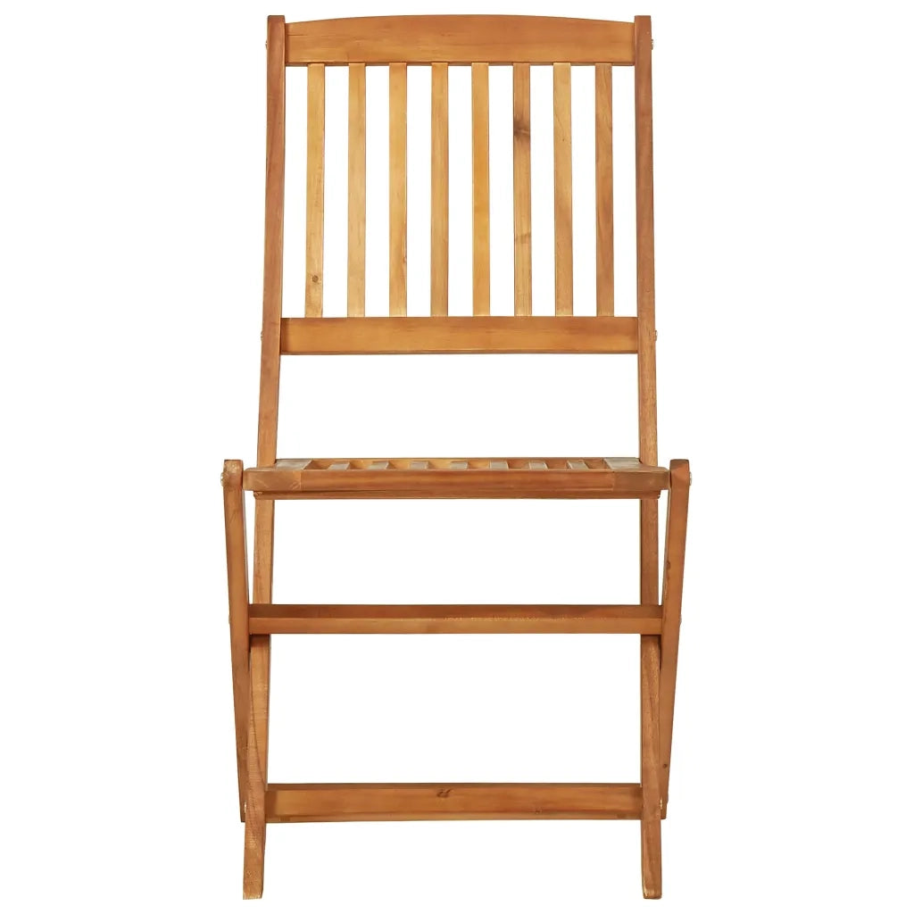 Set da Pranzo da Giardino 5 pz Pieghevole in Massello di Acacia cod mxl 45009
