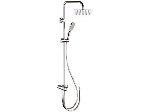 Colonna doccia moderna con soffione quadrato ultra piatto