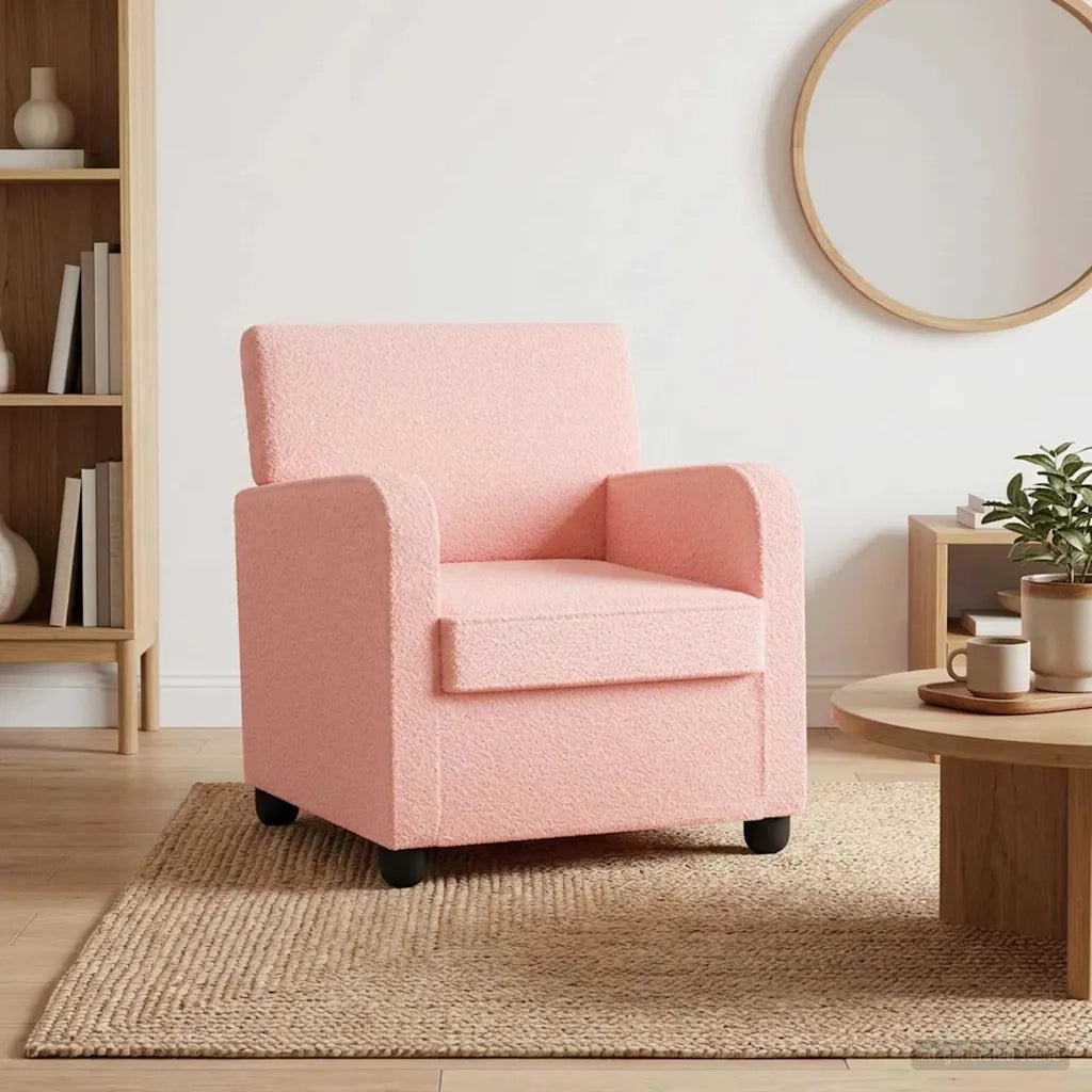Poltrona Rosa Pelliccia sintetica di agnello 42043408