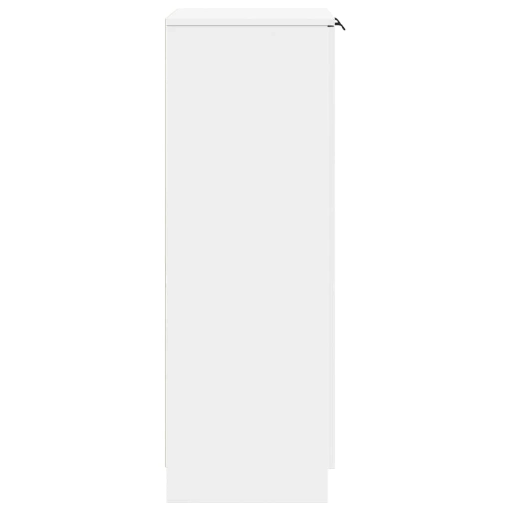 Scarpiera mobile contenitore per scarpe mobile per ingresso/corridoio/soggiorno 59 x 35 x 100 cm legno ingegnerizzato bianco 02_0021474