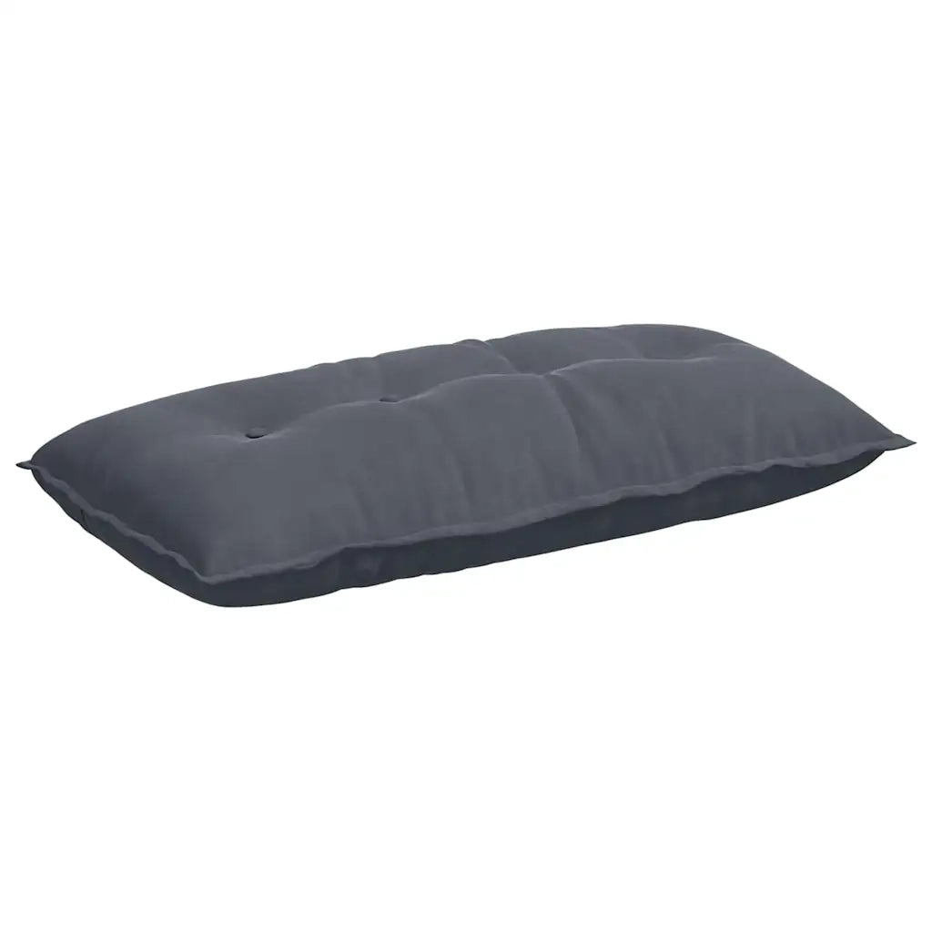 Cuscino per Schiena Grigio scuro 100 x 50 cm Tessuto in Cords 42014762