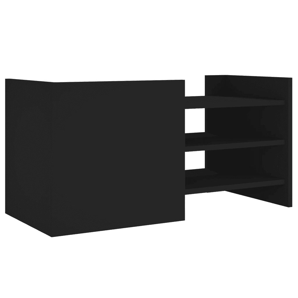 Mobile Porta TV Nero 80x35x40 cm in Legno Multistrato 848368