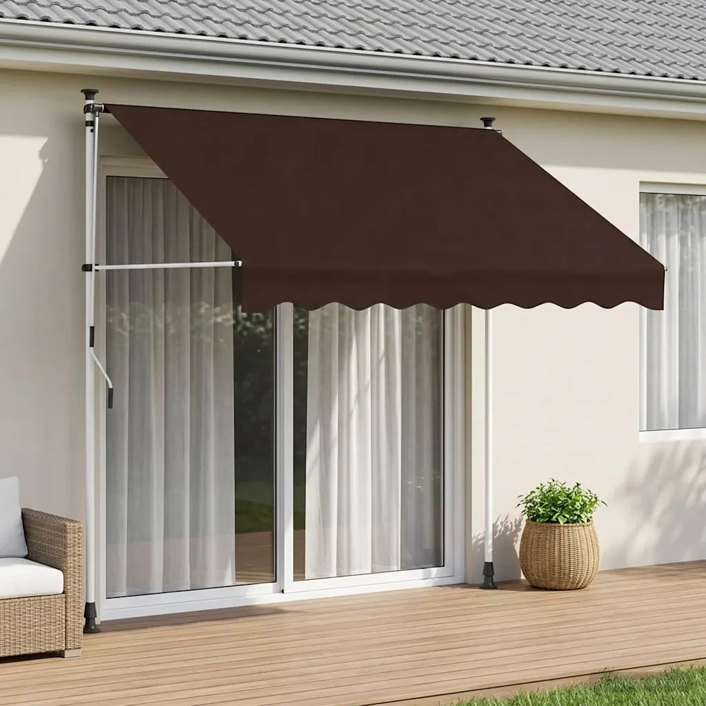 Tenda retrattile manuale Marrone 100 cm 42037044