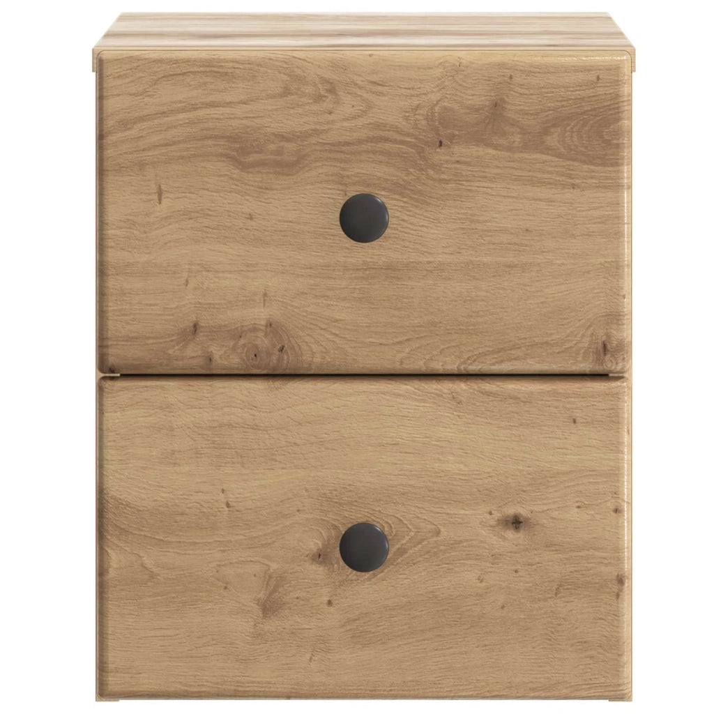 Mobiletto da notte a muro con cassetto 2 pcs Rovere Artigianale 899164