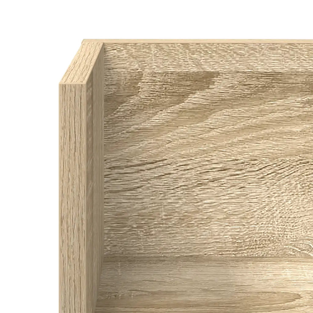 vidaXL Mensole Parete 2pz Rovere Sonoma 100x16,5x16,5 cm in Truciolato