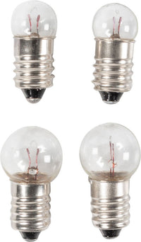 Set di quattro lampadine per fanali bici anteriori e posteriori