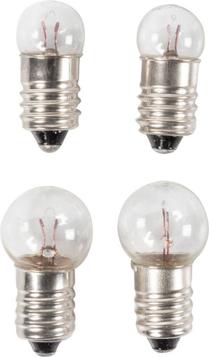 Set di quattro lampadine per fanali bici anteriori e posteriori