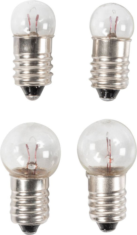 Set di quattro lampadine per fanali bici anteriori e posteriori