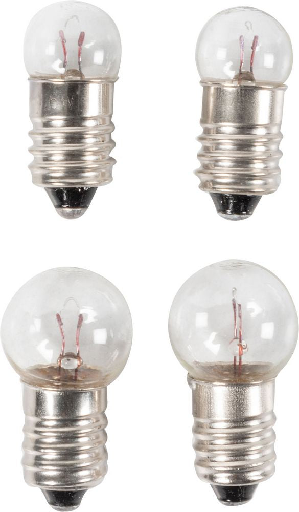 Set di quattro lampadine per fanali bici anteriori e posteriori
