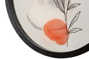 Orologio da Muro Flower 1 Ø 40x3,5 cm in Ferro e Vetro