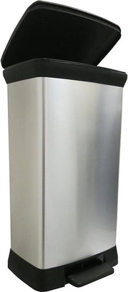 Piede Metallico con Effetto Tasto per Cassetto a Chiave Soft Close - Argento - 50 L - 39 x 29 x 72 cm