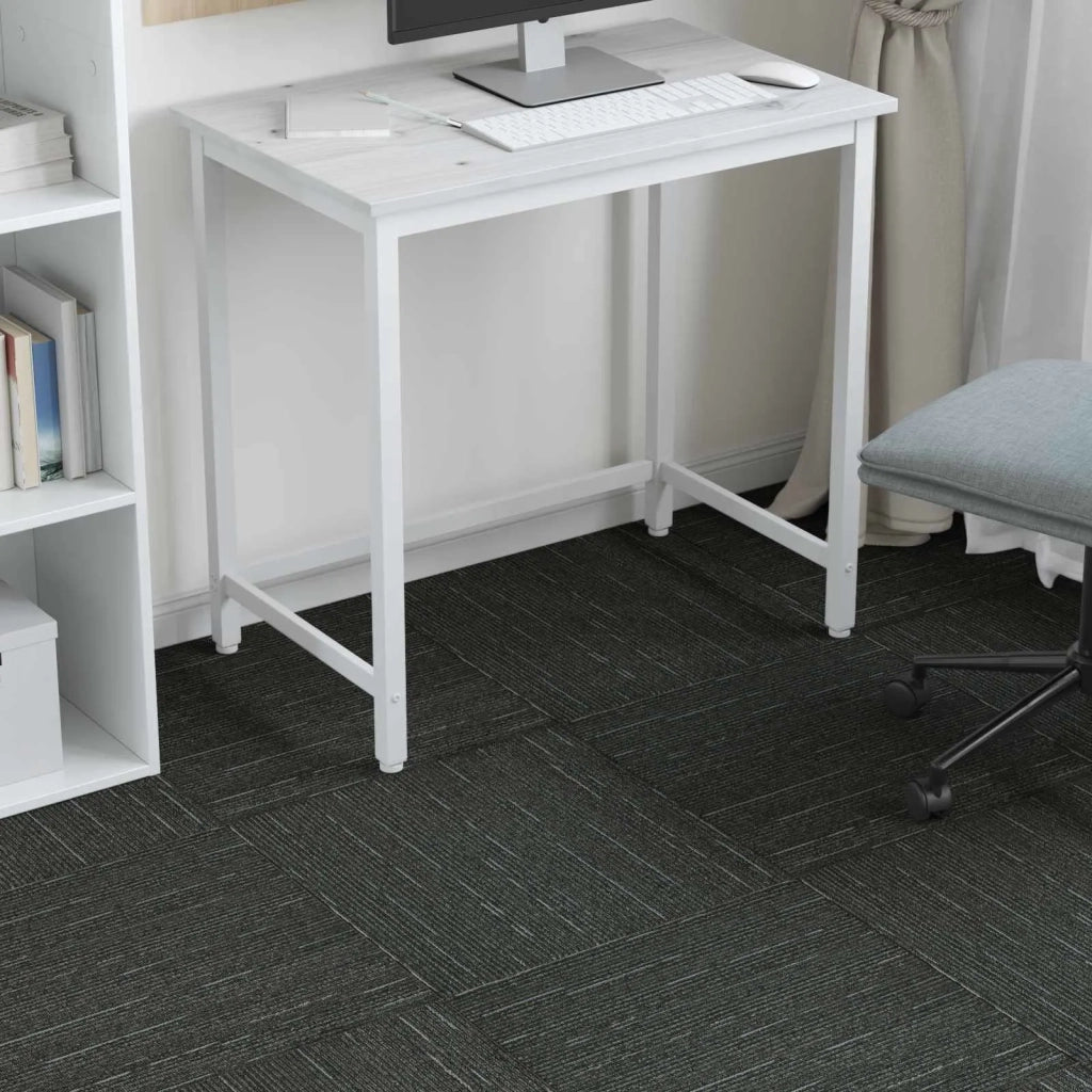 Piastrella per Tappeto Verde Striato Chiaro 50 x 50 cm 4 pz CFW7127142