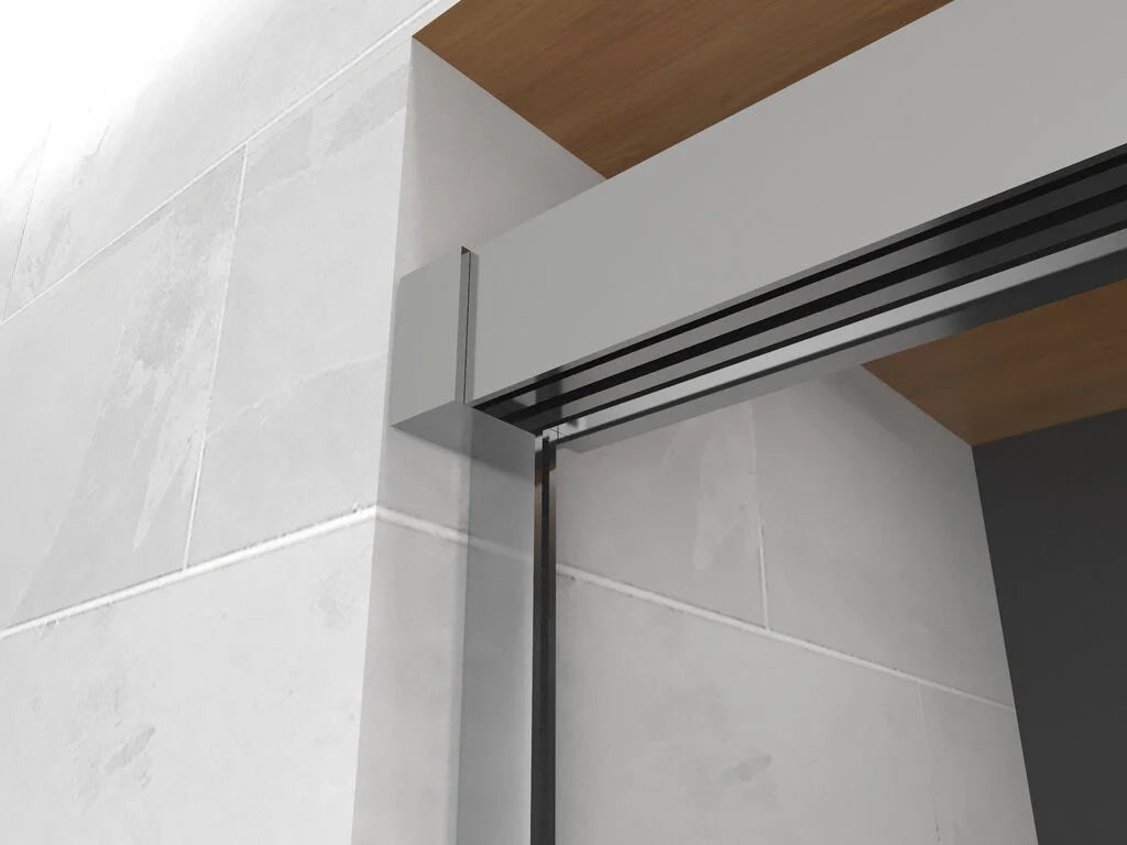 Box doccia frontale TRIO 1 fisso + 2 scorrevoli 100 cm (96-101) cromo lucido