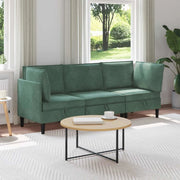 Set di mobili per il soggiorno 3 pcs Verde Mare Velluto 3413773