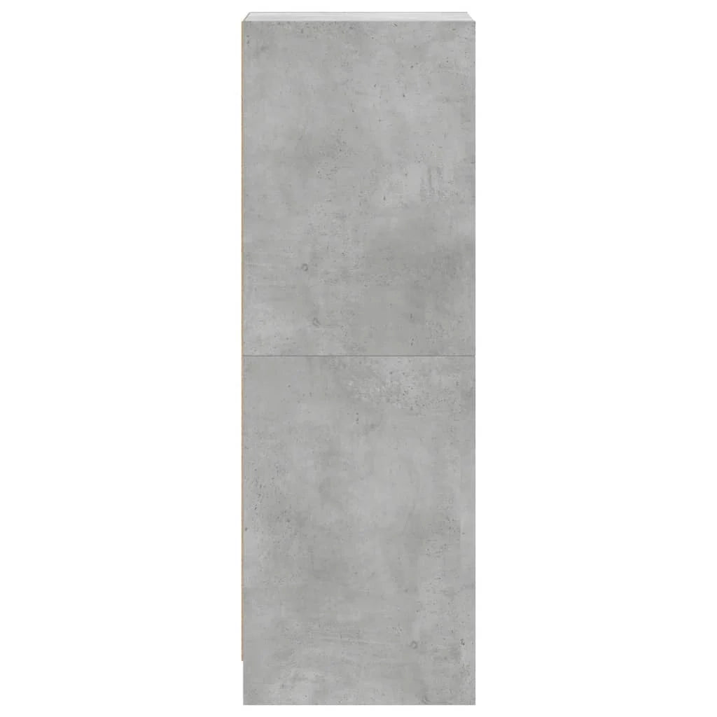 Credenza cassettiera mobile contenitore organizer cucina soggiorno salotto con ante in vetro 35 x 37 x 109 cm grigio 02_0030118