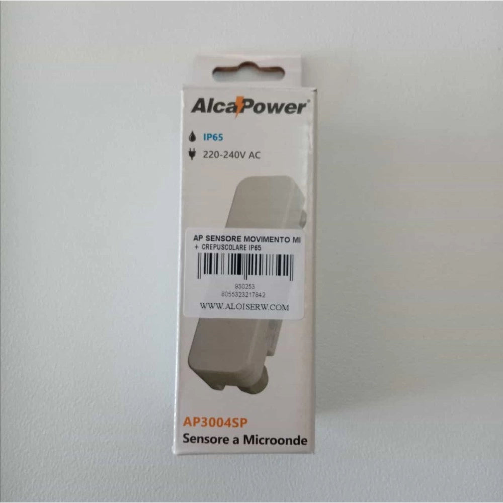 Alca power sensore di movimento microonde e crepuscolare ip65