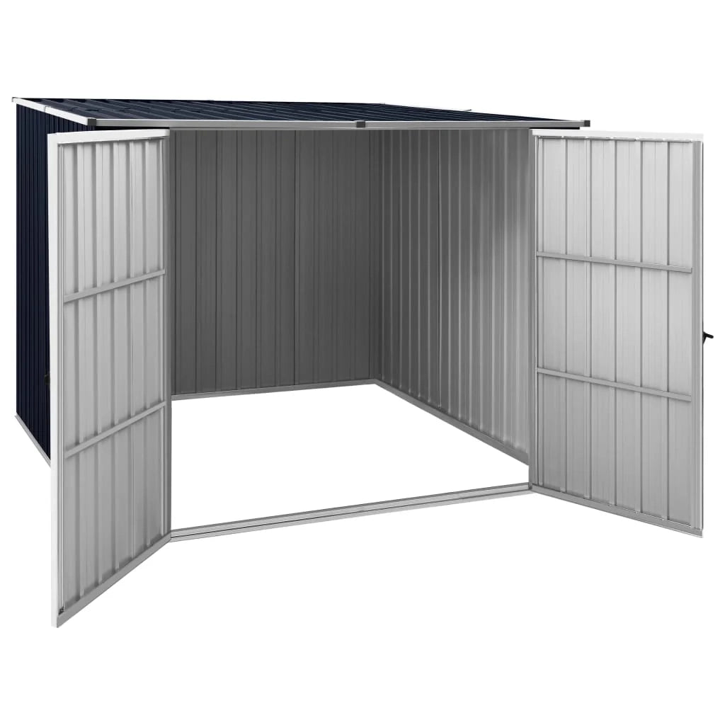 Casetta da giardino cabina ripostiglio casetta da esterno robusta casetta per attrezzi 195 x 198 x 159 cm acciaio zincato antracite 02_0022206
