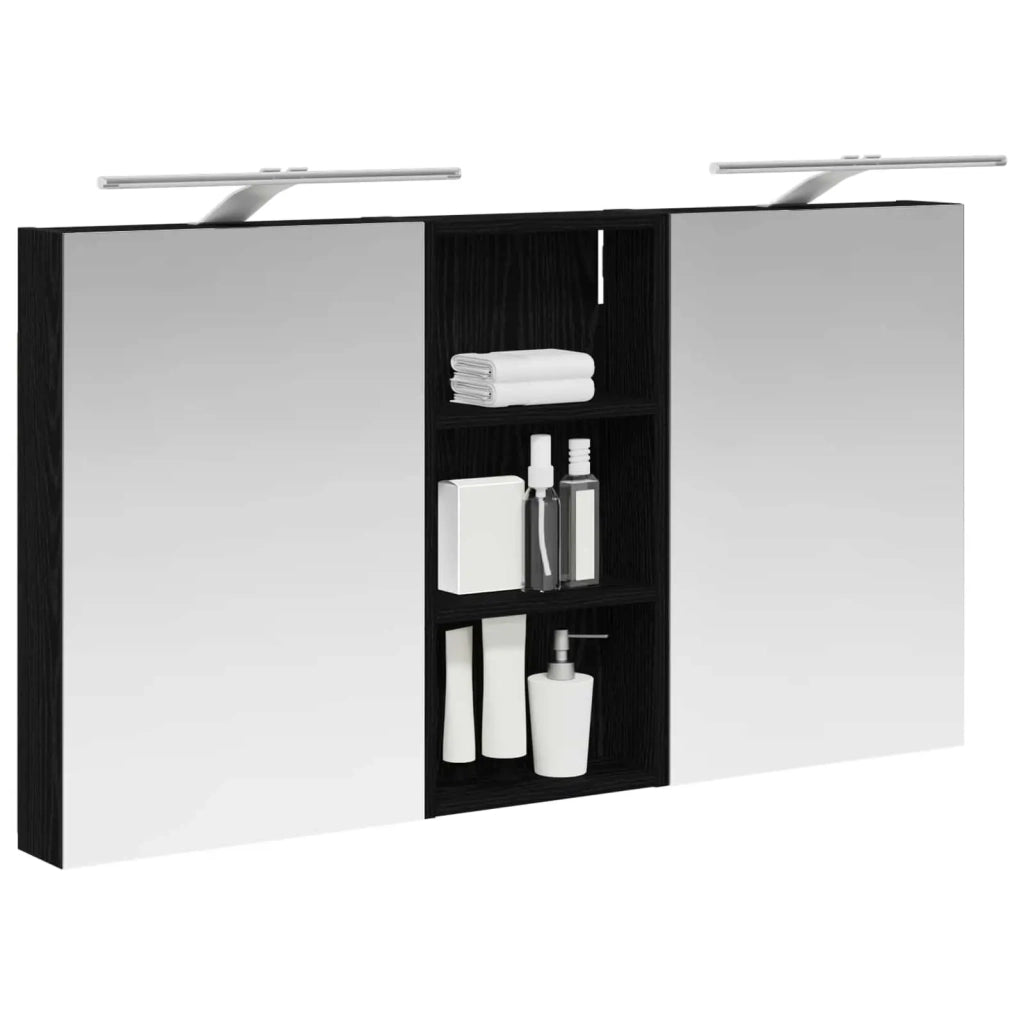 Set di Armadi da Bagno con porta 3 pcs 110 x 10,5 x 60,5 cm