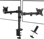 Stand per doppio schermo ergonomico per schermi da 17 a 35 pollici - Angolo di visuale regolabile, inclinazione di ±45° e rotazione di 360°