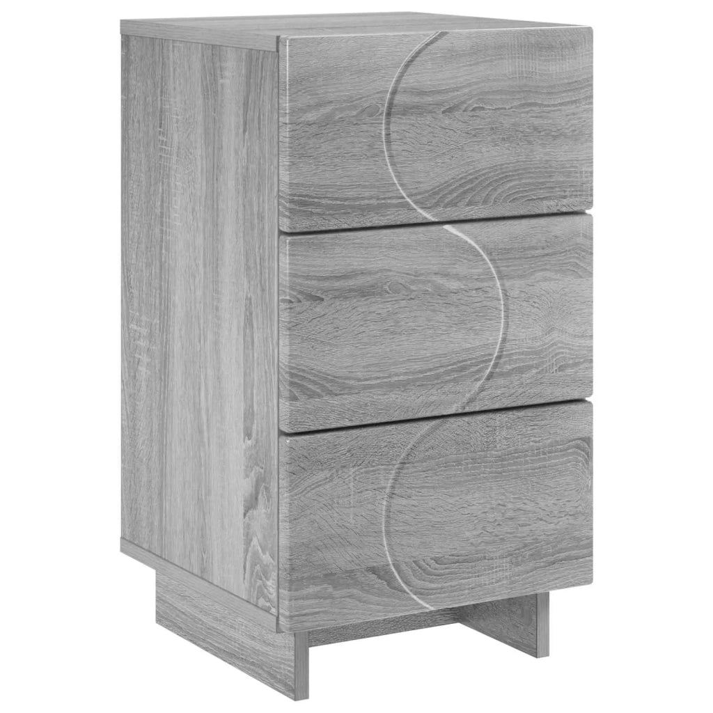 Armadio da Notte Sonoma grigio 33,5 x 34,5 x 60 cm 8011435