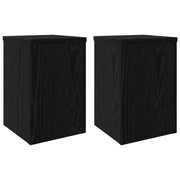 Supporto per piante | Sostegno per piante 2 pz Rovere Nero 20 x 20 x 30 cm