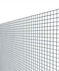 rete per recinzione elettrosaldata zincata maglia mm 10,6x10,6 h 100 cm 25 cod:ferx.2089