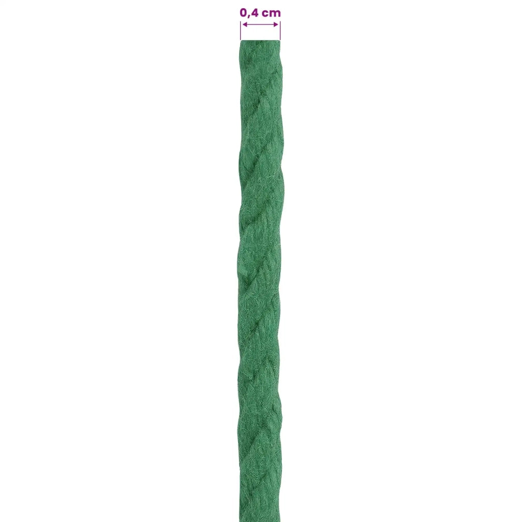 Spago di Cotone 4 mm 250 m Verde 100% Cotone 42011944